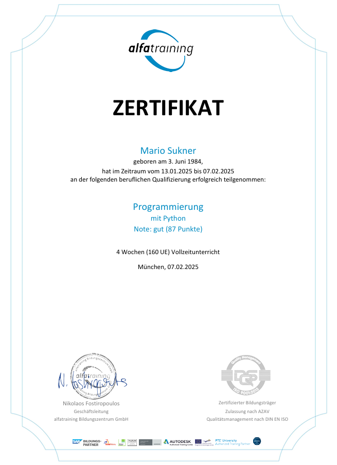 Zertifikate 01 python upd