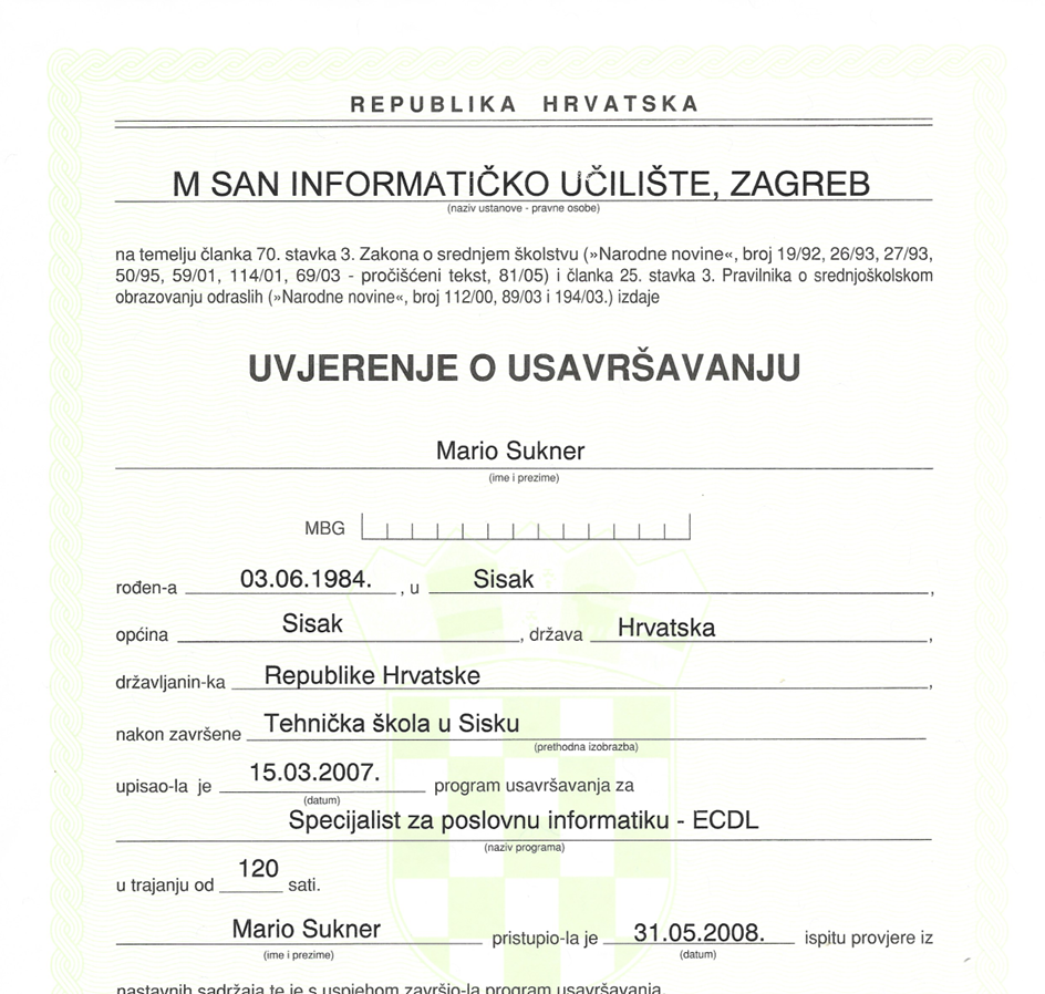 Zertifikate aa ecdl upd 003